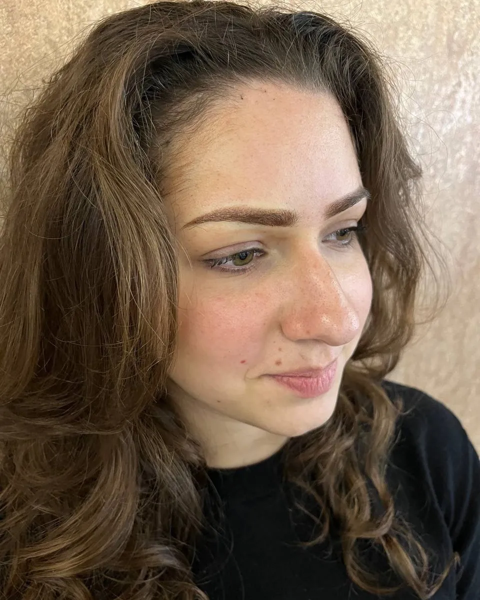 Sopracciglia dopo il trattamento — Powder brows